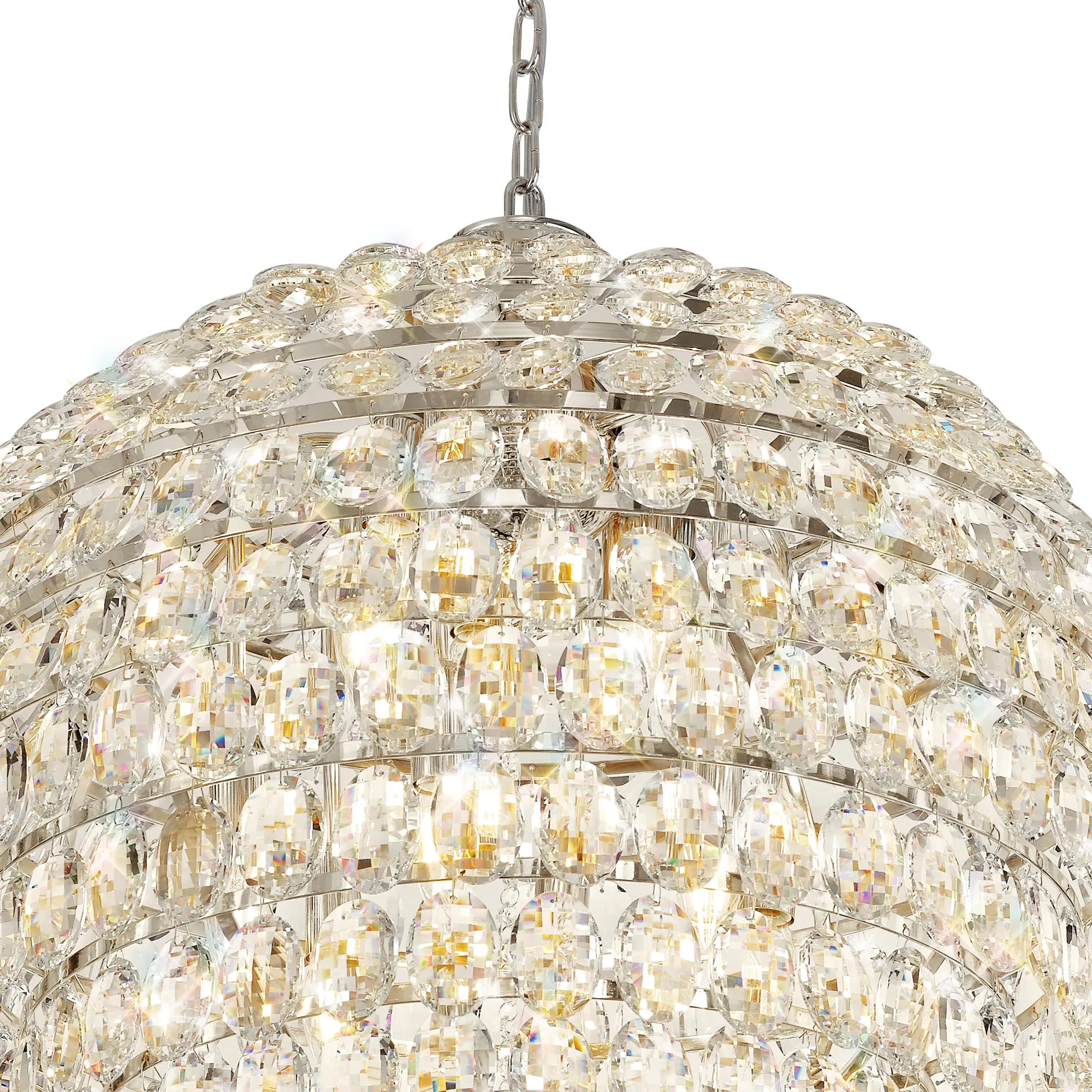 Coniston Pendant 12 Light (29.2kg) Polished Chrome IL32808  Diyas Coniston Polished Chrome